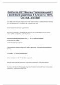 California UST Service Technician part 1 &vert; 2025&sol;2026 Questions & Answers &vert; 100&percnt; Correct &vert; Verified
