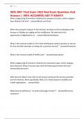 ISDS 3001 FInal Exam 2025 Real Exam Questions And Answers &lpar; 100&percnt; ACCURATE&rpar; GET IT RIGHT&excl;&excl;