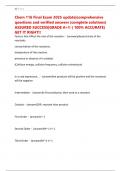 Chem 116 Final Exam 2025 update&vert;comprehensive questions and verified answers &lpar;complete solutions&rpar; ASSURED SUCCESS&vert;GRADE A&plus;&excl;&excl; &lpar; 100&percnt; ACCURATE&rpar; GET IT RIGHT&excl;&excl;