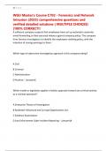 WGU Master's Course C702 - Forensics and Network Intrusion &lpar;2025&rpar; comprehensive questions and verified detailed solutions &lpar; MULTIPLE CHOICES&rpar; &vert;100&percnt; CORRECT&excl;&excl;