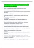NRNP 6560 Final Exam Questions and Answers Graded A&plus;