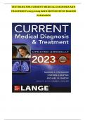 TEST BANK FOR CURRENT MEDICAL DIAGNOSIS AND TREATMENT
