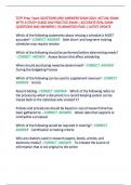 TCFP Prep  Exam QUESTIONS AND ANSWERS EXAM 2024- ACTUAL EXAM  WITH A STUDY GUIDE AND PRACTICE EXAM &vert; ACCURATE REAL EXAM  QUESTIONS AND ANSWERS &vert; GUARANTEED PASS &vert; LATEST UPDATE 