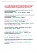 TCFP Prep Exam QUESTIONS AND ANSWERS EXAM 2024- ACTUAL EXAM  WITH A STUDY GUIDE AND PRACTICE EXAM &vert; ACCURATE REAL EXAM  QUESTIONS AND ANSWERS &vert; GUARANTEED PASS &vert; LATEST UPDATE 