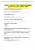 BICSI Installer 2&colon; Fiber Module Complete Questions And Answers 2025