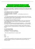 Rockwell Sample Exam 3 &vert;140 Questions and Answers&vert; Verified