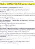 WestCoast EMT Final Study Guide questions and answers
