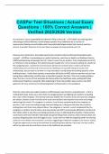CASPer Test Situations &vert; Actual Exam Questions &vert; 100&percnt; Correct Answers &vert; Verified 2025&sol;2026 Version
