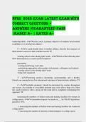NFHS 2025 Exam LATEST EXAM WITH  CORRECT QUESTIONS &plus;  ANSWERS&vert;GUARANTEED PASS  &vert;RADED A&plus; &vert; RATED A&plus;  leadership skills - For the coach&comma; a primary objective of students' involvement  in athletics is to develop the athletes'&colon; F - A coach shoul