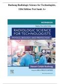 Bushong Radiologic Science for Technologists&comma;  12th Edition Test bank A&plus;