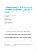 Captains Career Course - Common Core Final Exam Questions with 100&percnt; Correct Answers &vert; Latest Version 2025&sol;2026 &vert; Verified