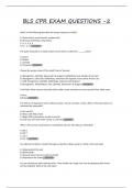 BLS CPR EXAM QUESTIONS