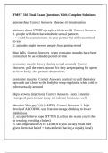 FMST 316 Final Exam Questions With Complete Solutions