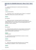 HESI RN PATHOPHYSIOLOGY PRACTICE TEST V2 &lpar; UPDATED 2025 &rpar; &vert; QUESTIONS WITH 100&percnt; VERIFIED ANSWERS AND COMPREHENSIVE RATIONALES &vert; GRADED A&plus;