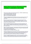 PSYC 375 Final Exam Questions WITH  CORRECT ANSWERS 100&percnt; PASS