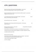 ATPL QUESTIONS And 100&percnt; Verified Correct Answers Graded A&plus;&period;