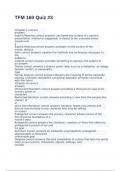 TFM 160 Quiz &num;3 exam with 100&percnt; correct answers 2025