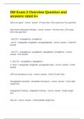 DM final exam Question and answers verified to pass