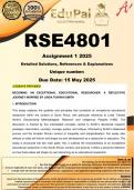 RSE4801 Assignment 1 (COMPLETE ANSWERS) 2025 - DUE 15 May 2025