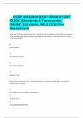 CCSP 2025&sol;2026 BEST EXAM STUDY GUIDE &vert;Standards & Frameworks&comma; ISO&sol;IEC Standards&comma; WGU C838 PreAssessment