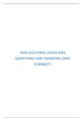  HCM 2110 FINAL EXAM 2025 QUESTIONS AND ANSWERS 100&percnt; CORRECT&period;