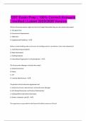 CDT Exam Prep &vert; 100&percnt; Correct Answers &vert; Verified &vert; Latest 2025&sol;2026 Version