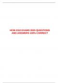  HCM-2110 EXAM3 2025 QUESTIONS AND ANSWERS 100&percnt; CORRECT &emsp;