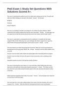 Pedi Exam 1 Study Set Questions With Solutions Scored A&plus;&period;