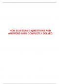  HCM 2110 EXAM 3 QUESTIONS AND ANSWERS 100&percnt; COMPLETLY SOLVED