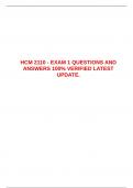  HCM 2110 - EXAM 1 QUESTIONS AND ANSWERS 100&percnt; VERIFIED LATEST UPDATE&period; &emsp;