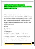 AAPC CPC Practice Questions  2025&sol;2026 Exam Questions and Answers  &vert; A&plus; Score Assured 