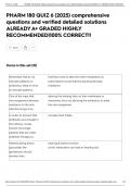 PHARM 180 QUIZ 6 &lpar;2025&rpar; comprehensive questions and verified detailed solutions ALREADY A&plus; GRADED HIGHLY RECOMMENDED&vert;100&percnt; CORRECT&excl;&excl;