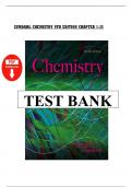TEST BANK FOR ZUMDAHL CHEMISTRY 9TH EDITION CHAPTER 1-22