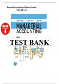 Test Bank for Managerial Accounting&comma; 1st Edition by Jennifer Cainas