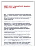 SSCP - WGU - Practice Test B Questions and answers 2025 &period;