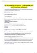 BICSI Installer 2 copper study guide with 100&percnt; verified solutions