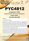PYC4812 Assignment 1 (COMPLETE ANSWERS) 2025