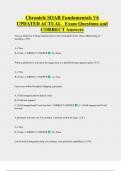 Chronicle SOAR Fundamentals V6  UPDATED ACTUAL   Exam Questions and  CORRECT Answers 