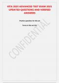 VITA 2025 ADVANCED TEST EXAM 2025 QUESTIONS AND ANSWERS-1&period;