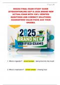 BIO202 FINAL EXAM STUDY GUIDE  &lpar;STRAIGHTERLINE A&P II&rpar; 2025&vert; BRAND NEW  ACTUAL EXAM WITH 100&percnt; VERIFIED  QUESTIONS AND CORRECT SOLUTIONS&vert;  GUARANTEED VALUE PACK&vert; ACE YOUR  GRADES&period; 