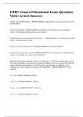 HFHS General Orientation Exam Questions With Correct Answers