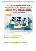 CLT LANA EXAM PREP EXAM 2025&vert;  BRAND NEW ACTUAL EXAM WITH 100&percnt;  VERIFIED QUESTIONS AND CORRECT  SOLUTIONS&vert; GUARANTEED VALUE PACK&vert;  ACE YOUR GRADES&period; 