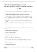 HESI RN COMPASS EXIT EXAM V1 NGN  UPDATED QUESTION & 100&percnt; CORRECT ANSWERS A&plus; GRADE 