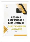 HED4809 ASSESSMENT 1 2025 &lpar;221963&rpar;