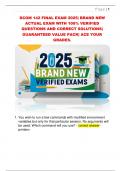 DCOM 142 FINAL EXAM 2025&vert; BRAND NEW  ACTUAL EXAM WITH 100&percnt; VERIFIED  QUESTIONS AND CORRECT SOLUTIONS&vert;  GUARANTEED VALUE PACK&vert; ACE YOUR  GRADES&period;
