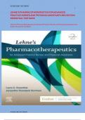 LEHNE&rsquo;S PHARMACOTHERAPEUTICS FOR ADVANCED PRACTICE NURSES AND PHYSICIAN ASSISTANTS 2ND EDITION ROSENTHAL TEST BANK   Lehne&rsquo;s Pharmacotherapeutics for Advanced Practice Nurses and Physician Assistants 2nd Edition Rosenthal Test Bank