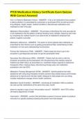 PTCB Medication History Certificate Exam Quizzes With Correct Answers&excl;
