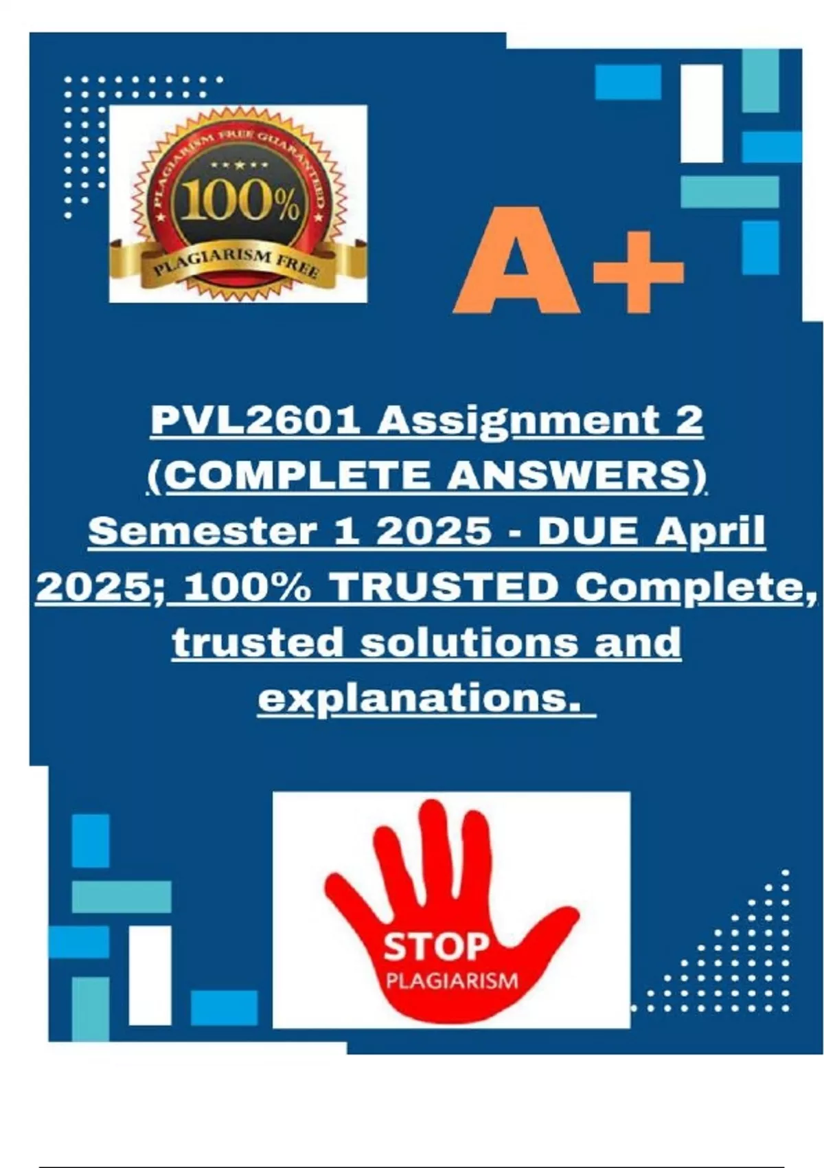 PVL2601 Assignment 2 (COMPLETE ANSWERS) Semester 1 2025 - DUE April ...