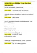 RHB303 Hospital Billing Exam Questions And Answers&period;docx