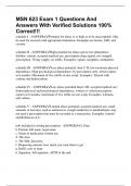 MSN 623 Exam 1 Questions And Answers With Verified Solutions 100&percnt; Correct&excl;&excl;&excl;